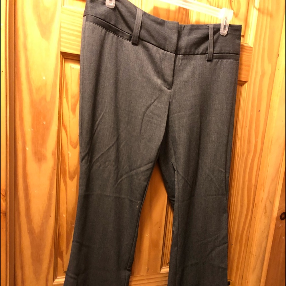 Maurice’s gray slacks